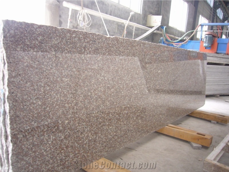 Wellest G664 Bainbrook Brown,Luo Yuan Pink Small Granite Slab, Random Edge, Polished Surface,2cm,3cm Thick,China Pink Granite, Natural Stone