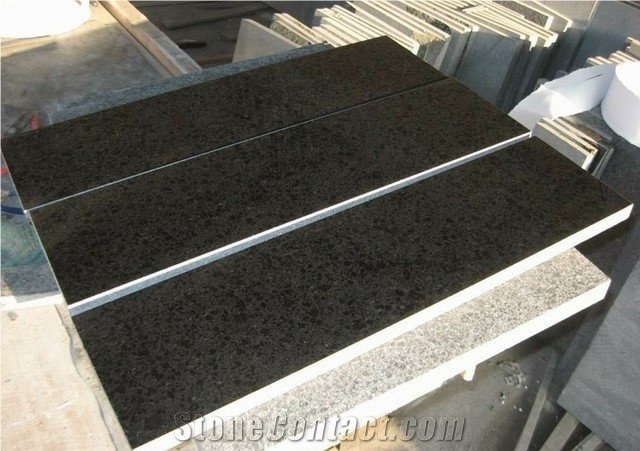 Wellest G684 Fortune Black Granite Flooring Tile, Polished Surface, China Black Granite