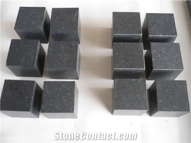 Wellest G684 Fortune Black Granite Paving Cube Stone,Polished Finish,Polished Edge