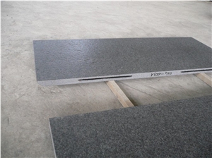 Wellest G684 Fortune Black Granite Wall Tile, Wall Cladding,Honed Surface, Edge Grooved,China Black Granite