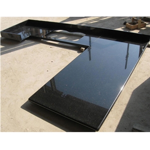 Wellest Galaxy Black Granite Countertop with Undermount Sink