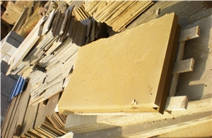 Wellest Gold Sandstone Flooring Tile,Honed Finish,China Yellow Sandstone