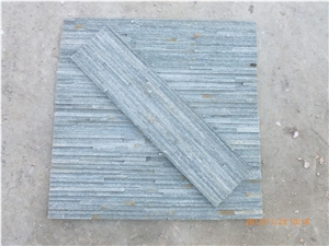 Wellest Green Slate Splited Culture Stone,Ledge Stone,Stacked Stone,Wall Cladding Tile,For Water Flow,Green Slate Sl-017l
