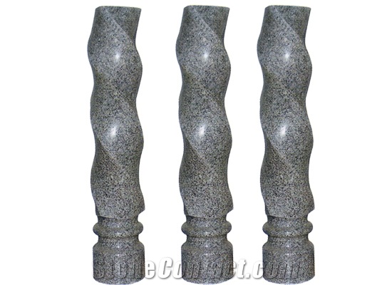 Wellest Grey Granite Baluster,Balustrade&Railings,China Granite G614 Misty Grey,Model No.Gb011
