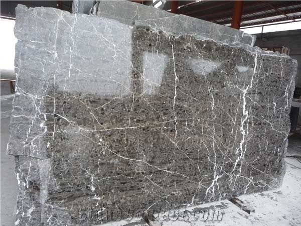 Wellest Hanzu Grey Marble, Big Slab, Random Edge, Polished Surface,Natural Stone