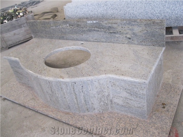 Wellest Kashmir White Granite Vanity Top,Countertop, Bath Top,Natural Stone