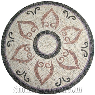 Wellest Marble Mosaic Medallion,Stone Pattern,Customized,Model No. Mm004 Marble Medallions