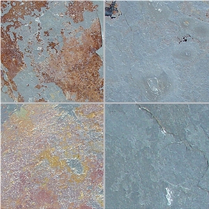 Wellest Multi Color Slate Floor Tile,Rusty Slate,Rustic Brown Slate,China Slate Tile,St015 M