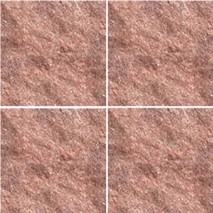 Wellest Qt028 Peach Pink Natural Quartzite Stone Tile,China Rose Color Quartzite