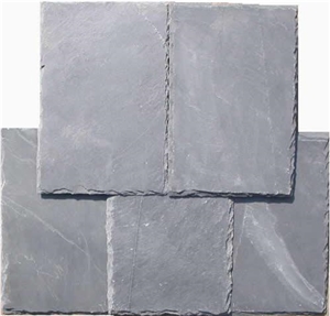 Wellest Rectangular Black Slate Roof Tile, Sides Natural Split,Without Pre-Drilled Holes,China Natural Black Slate Roof Tile,Model No.Srt001