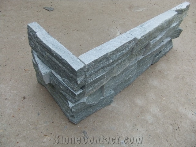 Wellest Rough Grey Slate Z Shape Culture Stone Corner,Ledge Stone Corner,Stacked Stone Corner,Wall Cladding Tile,Veneer Panel Sl-007rc
