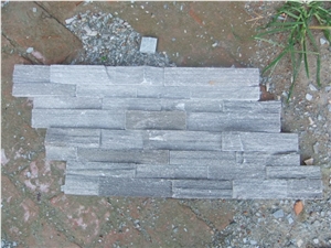 Wellest Rough Grey Slate Z Shape Culture Stone, Ledge Stone,Stacked Stone, Wall Cladding Tile ,Veneer Panel Sl-007rz