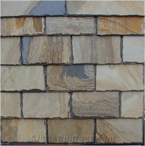 Wellest Rusty Brown Rectangular Black Slate Roof Tile, Sides Natural Split,Without Pre-Drilled Holes,Model No.Srt004
