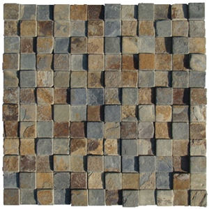 Wellest Slate Mosaic,Rusty Slate Mosaic,Multi Colour Slate Mosaic, Model No.Ssm002