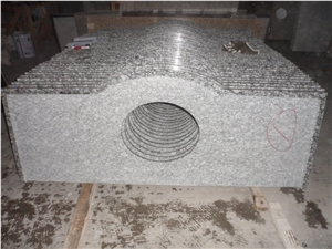 Wellest Spray White Granite Vanity Top,Countertop,Bath Top,Natural Stone