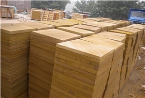 Wellest Sy152 Yellow Sandstone Flooring Tile, Honed Finish,China Yellow Sandstone
