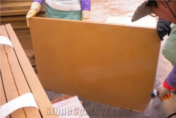 Wellest Sy153 Gold Sandstone Flooring Tile, Honed Finish,China Yellow Sandstone