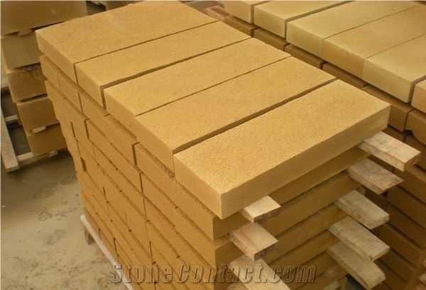 Wellest Sy153 Gold Sandstone Flooring Tile, Honed Finish,China Yellow Sandstone