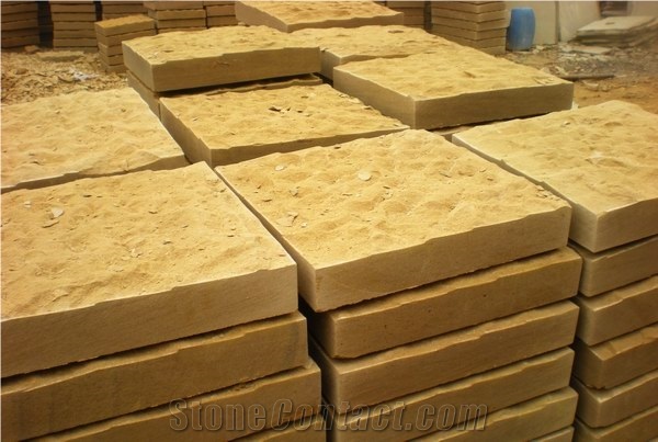 Wellest Sy153 Gold Sandstone Wall Tile,Rough Picked Finish,China Yellow Sandstone