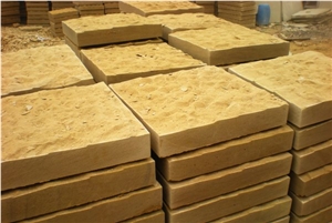 Wellest Sy153 Gold Sandstone Wall Tile,Rough Picked Finish,China Yellow Sandstone