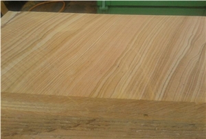 Wellest Sy154 Yellow Wooden Sandstone Flooring Tile, Honed Finish,China Yellow Sandstone