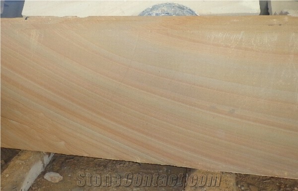 Wellest Sy154 Yellow Wooden Sandstone Flooring Tile, Honed Finish,China Yellow Sandstone
