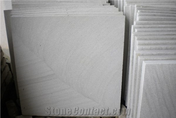 Wellest Sy157 White Sandstone Flooring Tile, Honed Finish,China White Sandstone