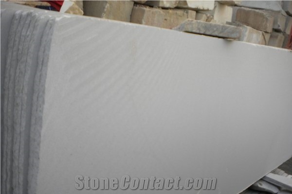 Wellest Sy158 Grey Sandstone Slab, Honed Finish,China Grey Sandstone