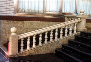 Wellest Yellow Granite Baluster,Balustrade&Railings,China Granite, G682 Sunset Yellow Dark Rusty Granite,Model No.Gb038
