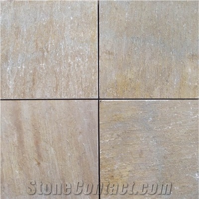 Wellest Yellow Wood Slate Floor Tile,China Slate Beige Color St014 B