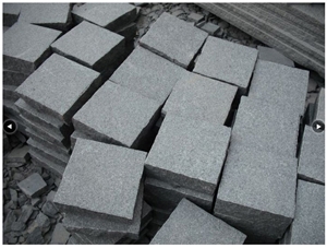 Branco Gris Granite Cubestone, Pavers