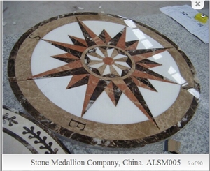 Marble Stone Jet Medallion Carpet