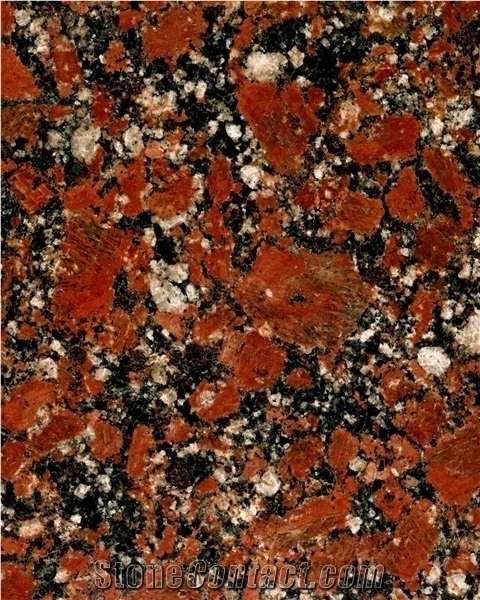 Curb Stone, Kerstone Ukrainian Red Granite Rosso Santiago