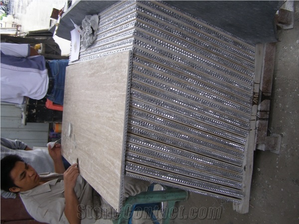 Aluminium Honeycomb Backed Limestone Panel