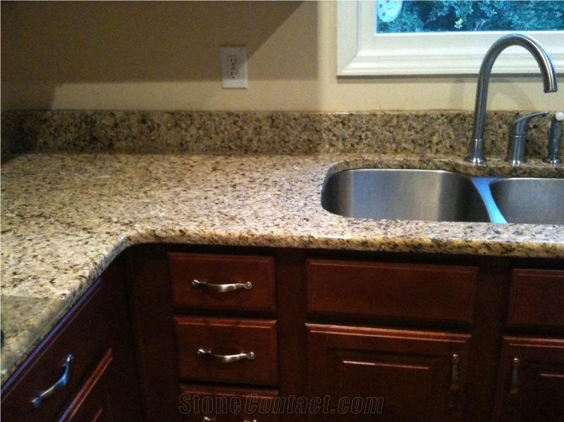 New Venetian Gold Granite Kitchen Countertop,Brazil Yellow Granite