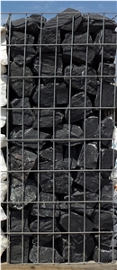 Black Stone Decorative Boulders