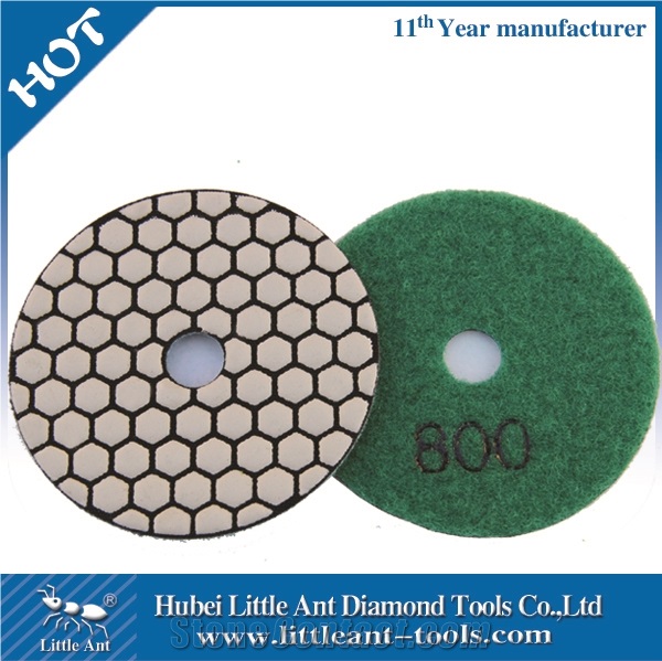 100mm/4" Diamond Tool Of Polishing Pad for Granite Dry Use 800 Grit