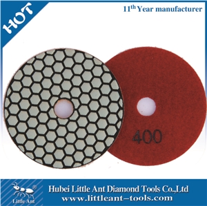 100mm/4" Diamond Tool Of Polishing Pad for Marble Dry Use 400 Grit