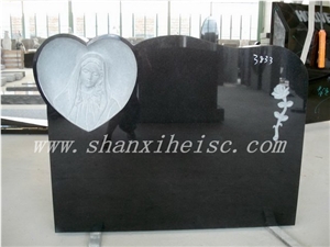 2014 Wholesale Shanxi Black Headstone,Shanxi Black Granite Monument & Tombstone