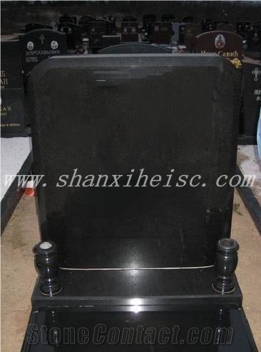 Black Granite Shanxi Black Polished Tombstones