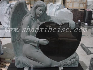 China Polished Shanxi Black Granite Tombstones and Monuments &Gravestone and Headstone G1401