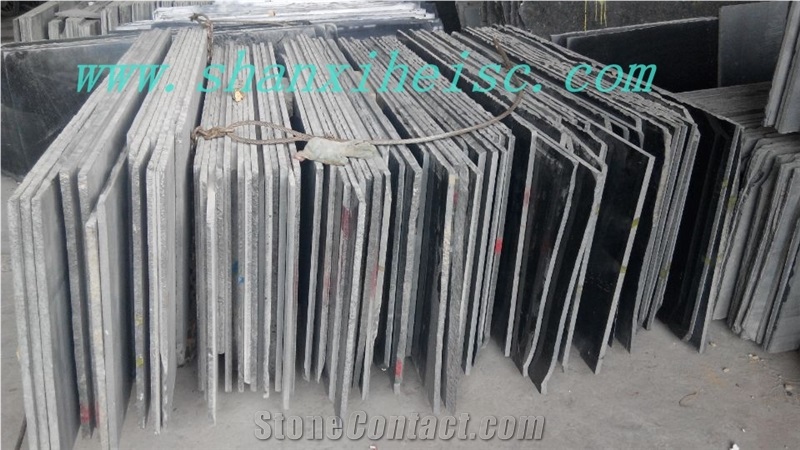 Factory Owner Sell Shanxi Black Granite Big Slabs Top Quality and Competitive Price, China Black Granite