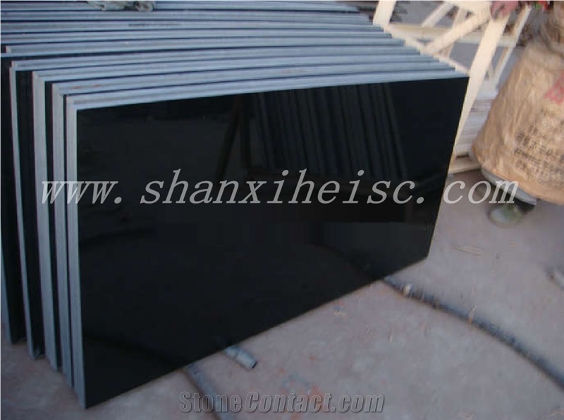 Natural Polished China Shanxi Black Granite Slabs & Tiles