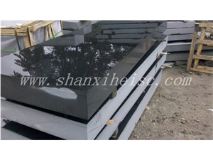 Premium Black Granite Kitchen Countertops, Shanxi Black Granite