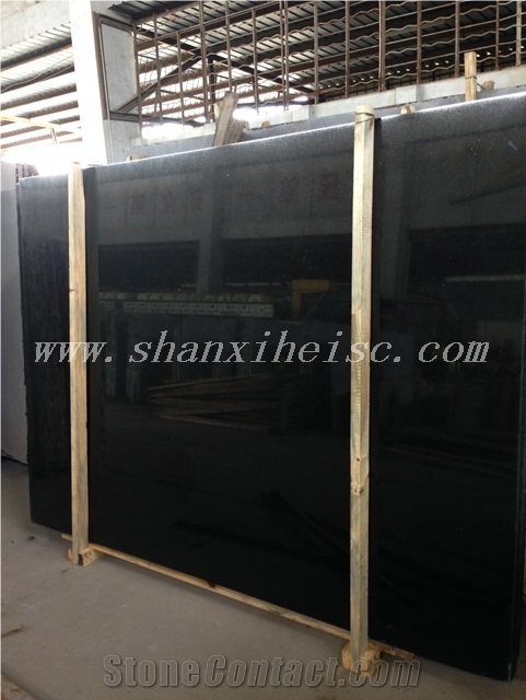 Shanxi Black Granite G1405 Polished Slabs, China Black Granite