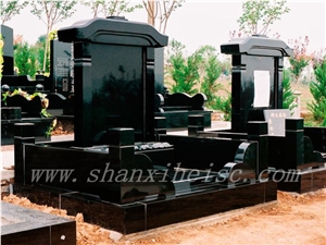 Shanxi Black Granite Monuments G1405 for Global Market