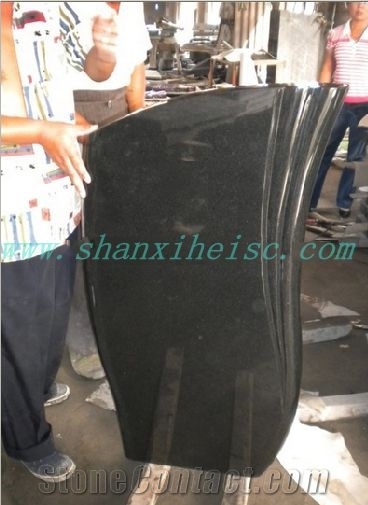 Shanxi Black Granite Polished Headstones G1405