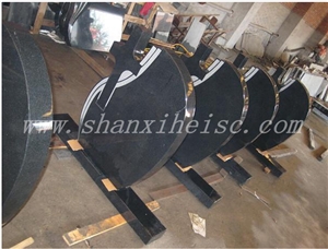 Shanxi Black Granite Tombstone Of Factory Prices