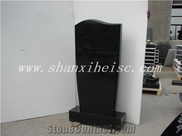 Shanxi Black Polished Memorial Tombstone and Monument