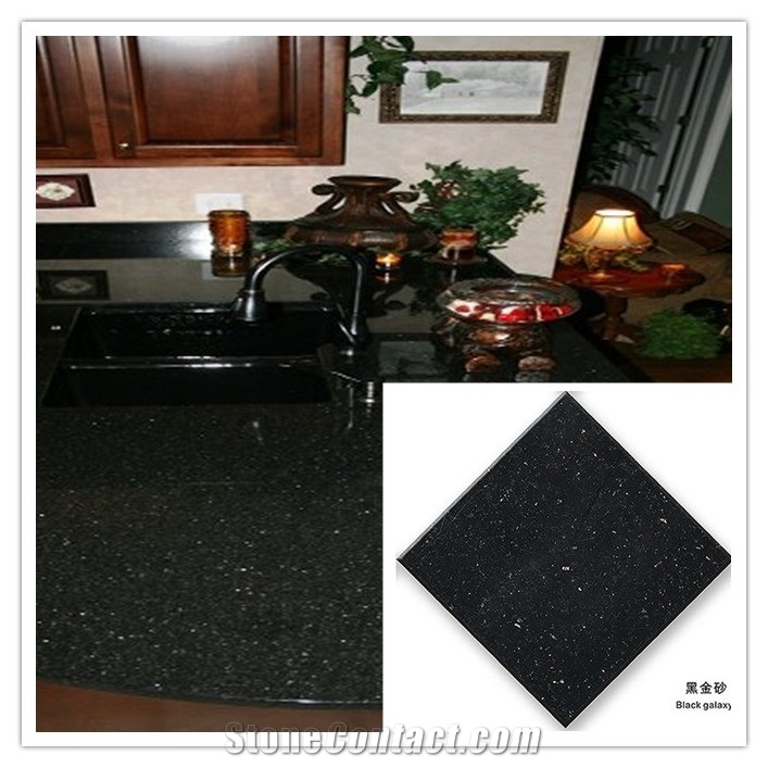 Bezwaar spiegel over Giga Black Galaxy Granite Price Per Square Meter Of Granite from China -  StoneContact.com
